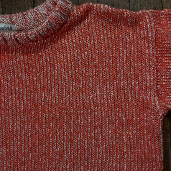 Babaa Women's Red Crew Neck Sweater - Picture 3 of 5